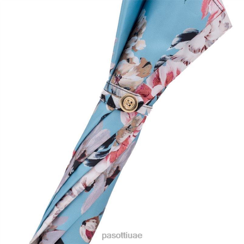 مظلة | 20 9a436-6 p - مظلة مزهرة بمقبض جلدي بورجوندي PASOTTI Z446V330